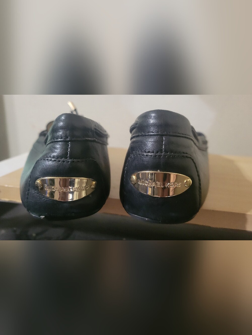 Michael Kors Women's Black Leather Loafers